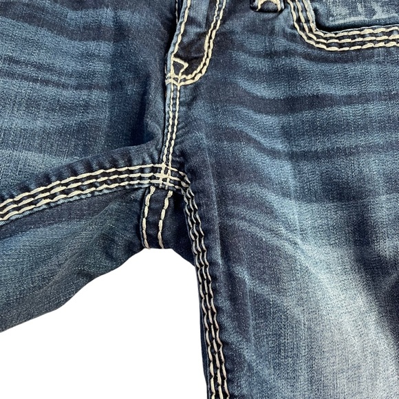 Rock Revival Women Jeans Size 25 Dark Blue Janelle Skinny Low-Rise Stretch Denim - Picture 6 of 10